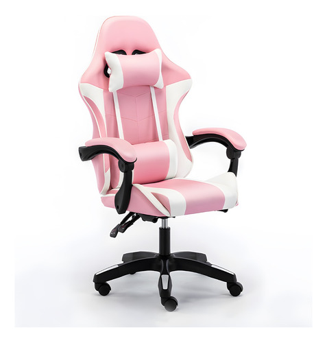 Silla Gamer Comodas Giratorio Silla Con Ruedas Rosa / Roja