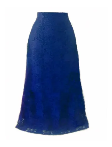 Saia midi gode azul cheap royal