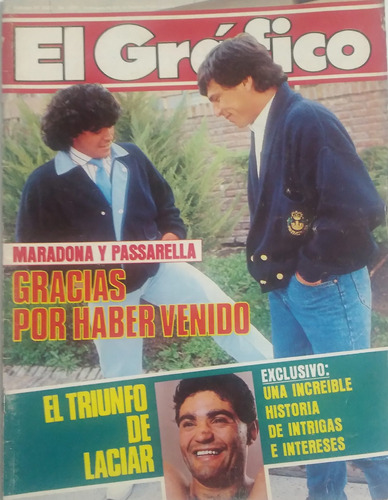 El Grafico 3422 Maradona,passarella, Amistoso Brasil 2 Arg 1