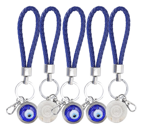 Chaveiro De Olhos, 5 Peças De Amuleto Turco Lucky Blue, Chav