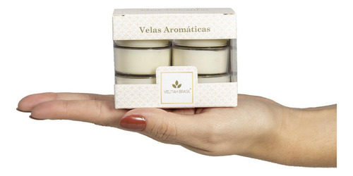 Vela Aromática Lavanda C/12 Mini Velas Aromatizadas Velitah