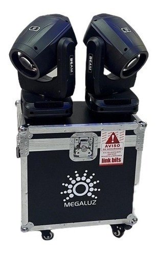 Caixa 2 Cabezas Roboticas Beam Led 100w Luxin 100