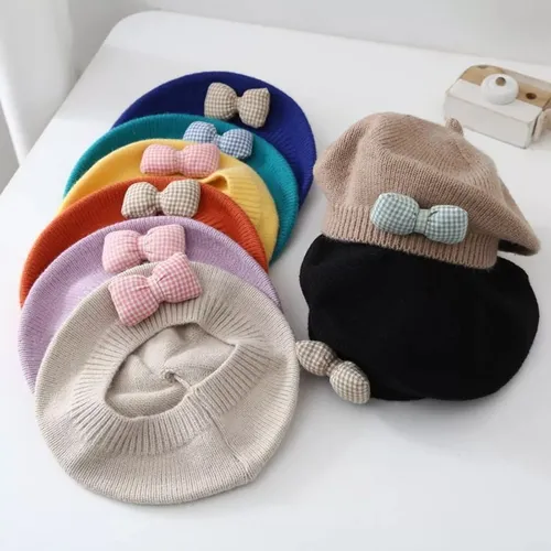 Boina De Punto Suave Y Cómoda Para Bebés Y Niñas.