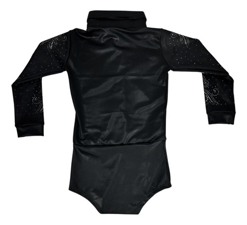 Bori Preto De Menina Com Muto Brilho Camisa Fácil De Vestir