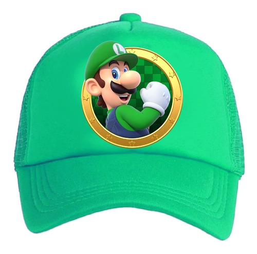 Jockey Gorro Niños Luigi Bros Regalo Navidad