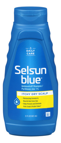 Selsun Blue Itchy Dry Scalp Champú Anticaspa, Fórmula Extrah