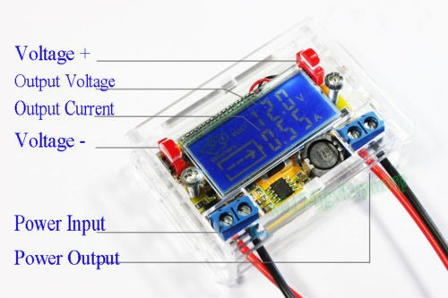 Convertidor Dc-dc Buck Step Down + Voltím + Amperim + Caja