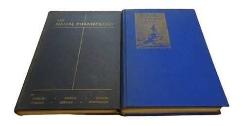 Lote 2 Libros Tema Naval En Inglés Naval Customs Phras&-.