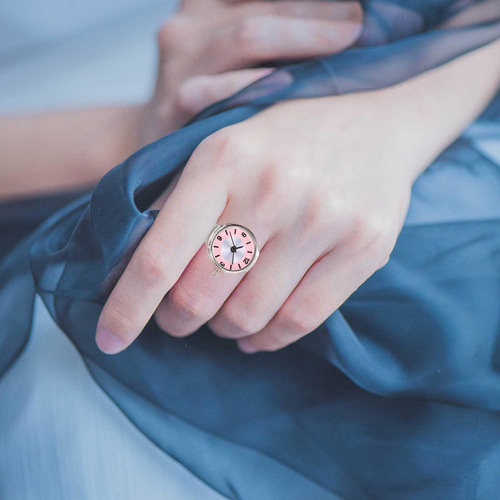 Anillos De Reloj Para Mujer Relojes De Dedo De Cuarzo Con Si