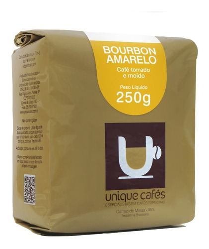 Café Especial - Bourbon Amarelo 100% Arábica Moído - Unique