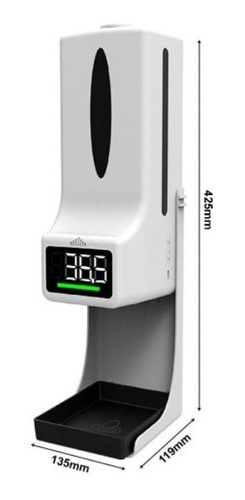 Imagen 1 de 5 de Termometro Dispensador Infrarrojo Digital Jabon Alcohol Gel