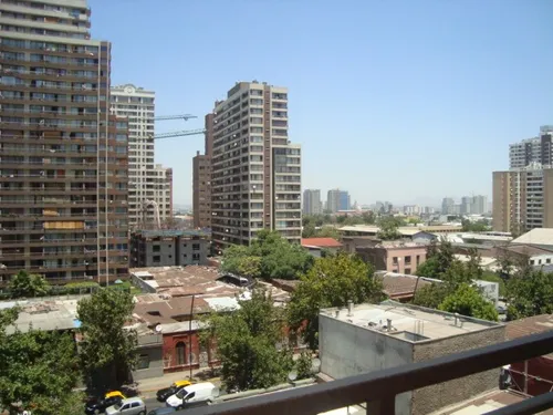 Cercano Metro Santa Isabel, Depto.con Vista Despejada Al Sur