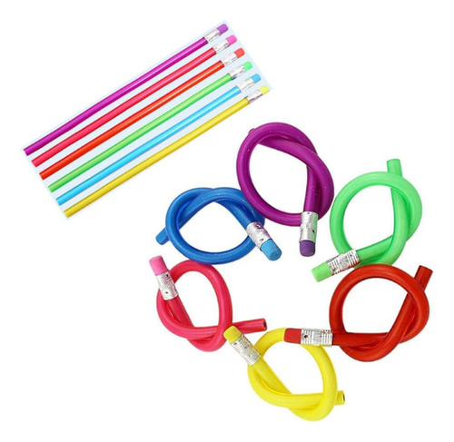 Lápiz Flexible Retorcido Con Goma Set 10 Piezas