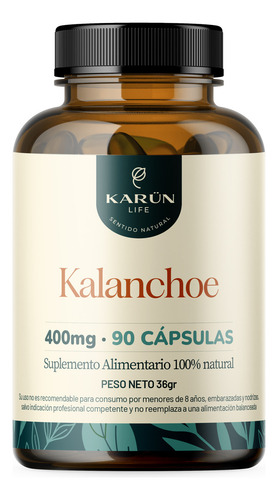 Kalanchoe 90 Cápsulas Fortalece Sistema Inmune Karun Life