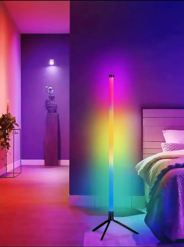 Tubo Led Rgb 1.20m-pixel-programable + App + Control + Base