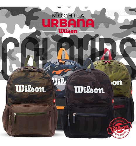 Imagen 7 de 7 de Mochila Wilson Urbana Deportes Reforzada Gym Porta Notebook