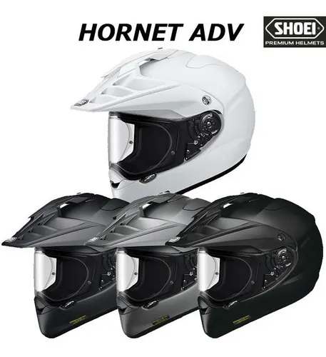 Casco Moto Shoei Hornet Adv negro mate Big Trail On Road talla 55