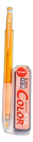 Pilot Color Eno Orange Set, 0.7mm Mechanical Pencil + Mechan
