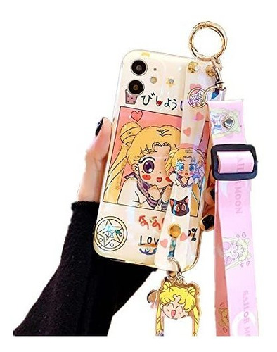 Para iPhone XR Funda De Caja, Cute Japón Anime Sailor Gl41z