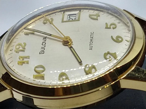 Relógio Bulova Swiss Automático- Banho De Ouro