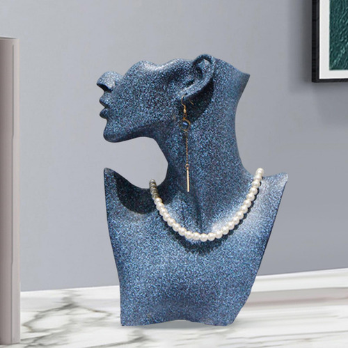 Estante De Accesorios De Busto De Collar Con Pendientes