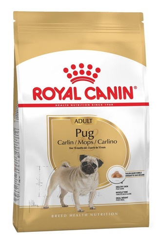 Imagen 1 de 1 de Alimento Royal Canin Breed Health Nutrition Pug Para Perro Adulto De Raza Pequeña Sabor Mix En Bolsa De 1.13kg