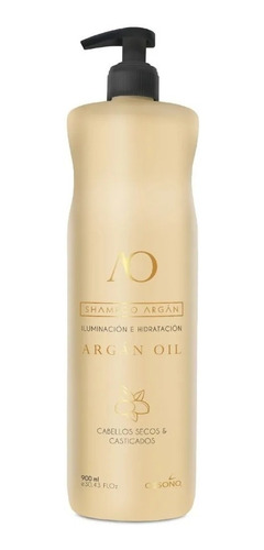 Shampoo De Argan Ossono 900 Ml. Iluminación E Hidratación.