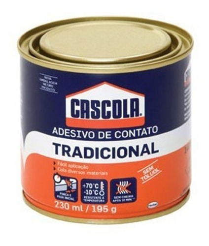 Cola De Contato Sem Toluol Cascola Tradicional 230ml 195g