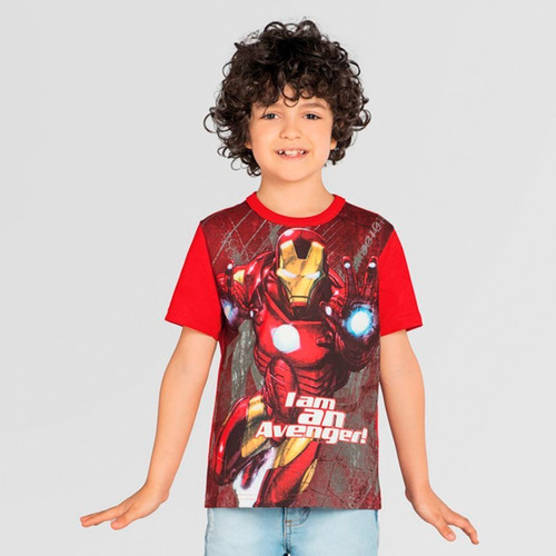 Camiseta Infantil Menino Vingadores Licenciada Homem Aranha 