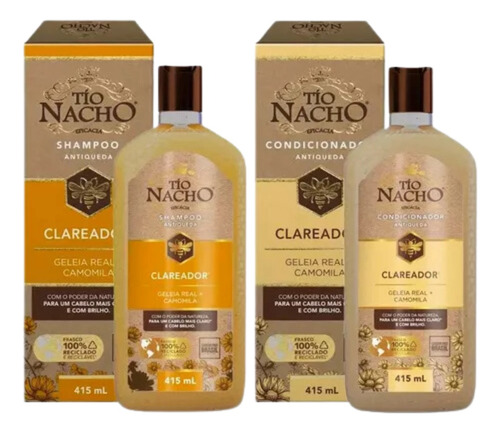 Shampoo E Condicionador Tio Nacho Clareador