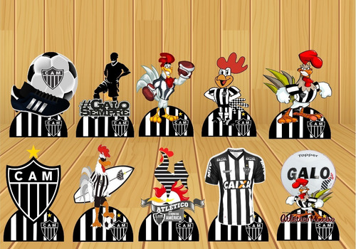 Atletico Mineiro  Kit C/10 Display De 20 Cm