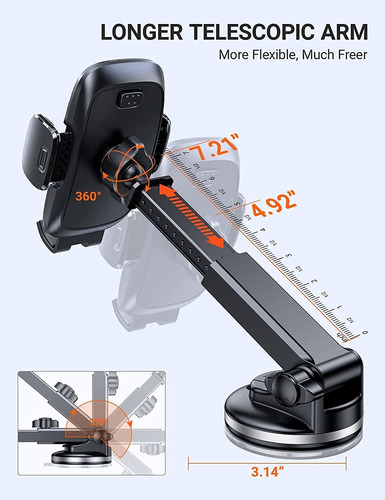 Torras Último Soporte Para Teléfono Celular Para Coche, Vent