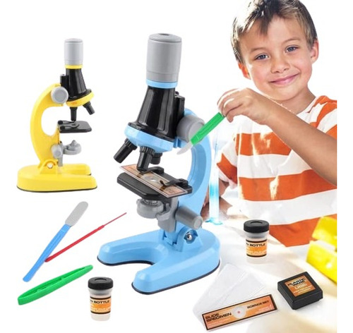 Microscopio Kit Completo, Ciencia Escuela Hogar. Niños