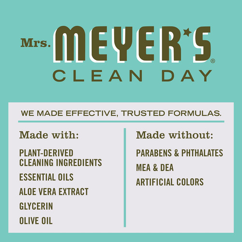 Recambio De Jabón De Manos Mrs. Meyer's Clean Day Basil, 1 L