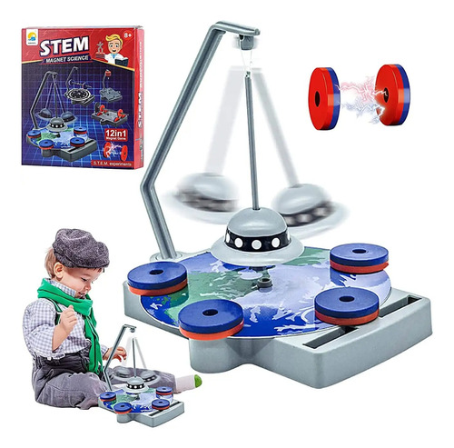 Juego De Ciencia Interactivo Stem Magnet Experimentos 12en1