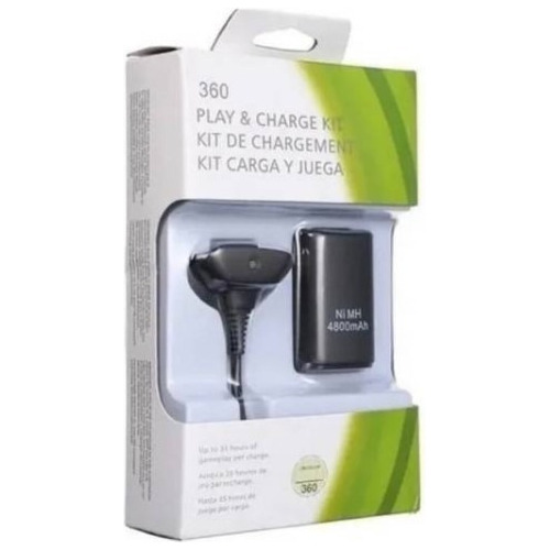 Batería Recargable Xbox 360 4800mah Kit + Cable Cargador