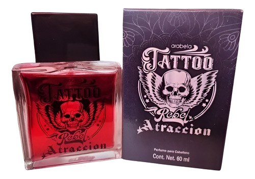 Perfume Para Caballero Tattoo Rebel Atracción Arabela 60 Ml