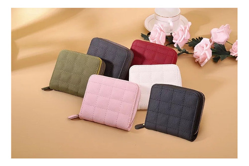 Mini Bolso De Mujer Con Cremallera Corta Con Billetera Peque