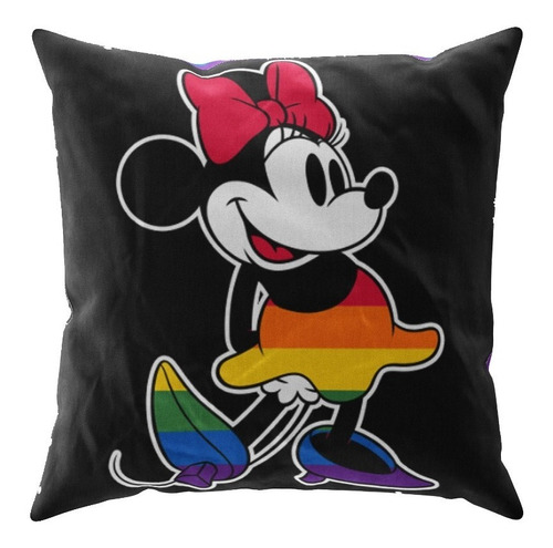 Cojín Reversible 45x45cm Minnie Rainbow Pride - Providencia Color Multicolor