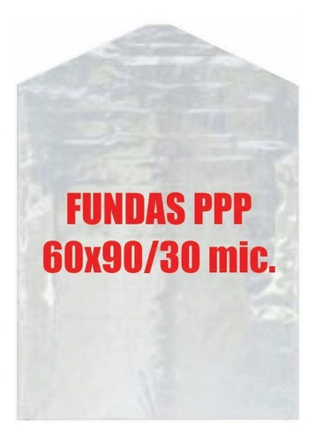 Fundas Polipropileno P/prendas 60x90/30 Mic. - Pack X 100 Un