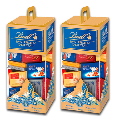 Chocolate Lindt Napolitanos 350 Gr. X2