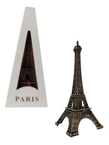 Torre Eiffel París De Metal Regalo Souvenir Mediano 15cm