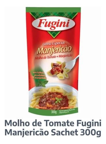 Kit 20 Molho De Tomate Fugini Manjericão Sachet 300g