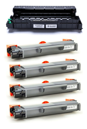 Kit Cilindro Dr-2340 + 04 Toner Tn2340 Tn2370 Dcp-l2540dw