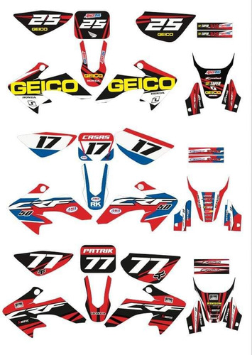 Calcomanias Stikers Honda Crf 50 