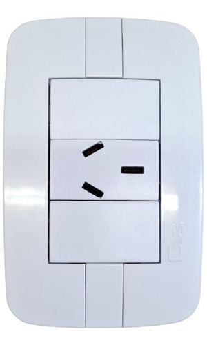 Llave De Luz Armada Con Tapa 1 Toma 20amp X Pack 5 