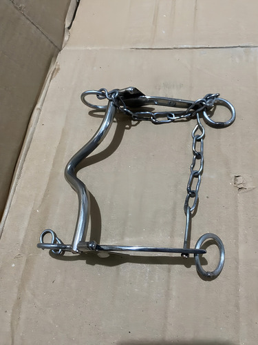 Freio Inox Agua Choca Bocal Fixo De Égua Cavalo E Mula