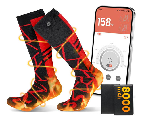 Calcetines Calentados Lansru Sk-02 8000mah Unisex
