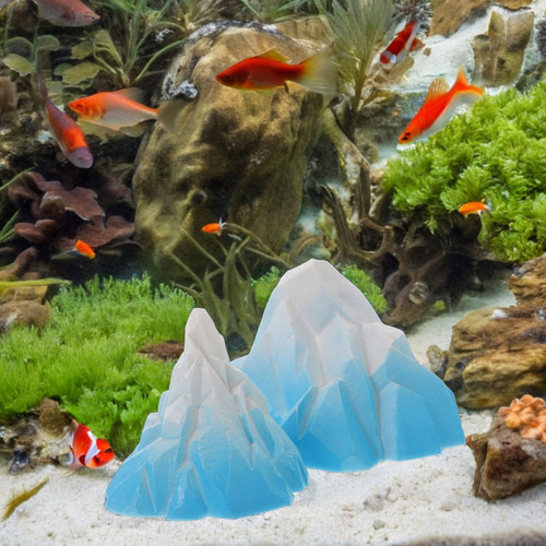Iceberg Para Pecera: Adorno Submarino Con Forma De Iceberg,