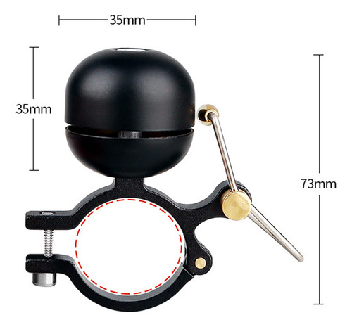 1pc Vintage Copper Bike Bell Horn Bike Ring Cycling Alarm Wa